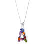 Gift For Teacher Initial Pendant Necklace With Real Flowers, thumbnail 7 of 12