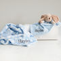 Personalised Baby Blanket And Puppy Comforter Gift Set, thumbnail 1 of 8