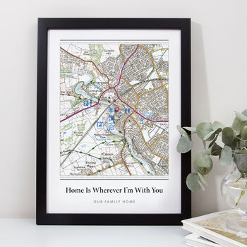 New Home Personalised Map Print, 11 of 11