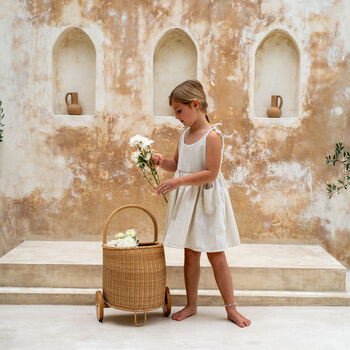 Freebird Rattan Wheeled Basket, 6 of 8