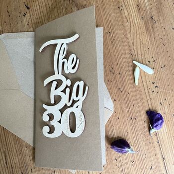 Personalised Big 30 Birthday Card, 7 of 8