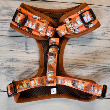 Orange Cartoon Adjustable Dog Harness, 4 of 12