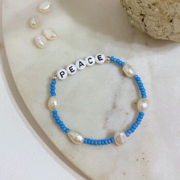Personalised Colourful Pearl And Bead Bracelet, 6 of 7