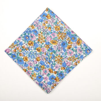 Mens Summer Mix Floral Pocket Square, 9 of 9