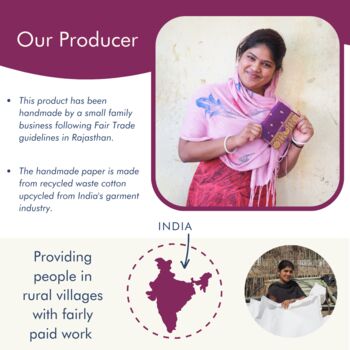 Fair Trade Handmade Sari Letter Writing Set, 10 of 11