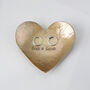 Personalised Gift. Bronze Heart Dish, thumbnail 1 of 5