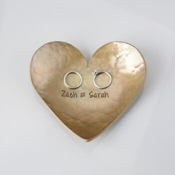 Personalised Gift. Bronze Heart Dish, 2 of 9