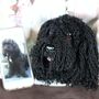 Personalised Crocheted Dog Head Bag Charm Keyring, thumbnail 8 of 12