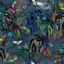 Love Frankie Deadly Night Shade Wallpaper In Smoke, thumbnail 2 of 2