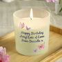 Personalised Butterfly Candle Birthday Gift, thumbnail 1 of 5