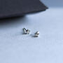 Tiny Silver Star Studs, thumbnail 1 of 4