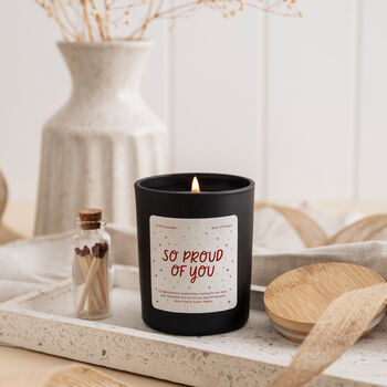 So Proud Of You Scented Candle With Your Text, 10 of 11