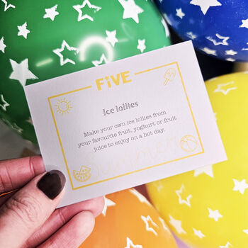 Personalised 5th Birthday Activity Ideas Tin, 8 of 8