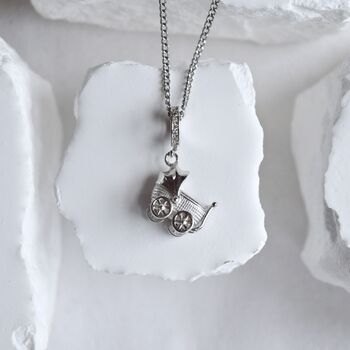 Baby Pram Charm Gift 925 Gift New Mom, 3 of 9