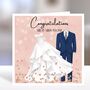 Couple Wedding Card Personalised, thumbnail 1 of 7