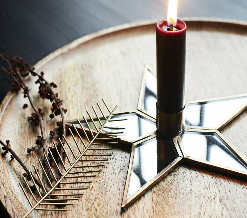 Brass Star Candle Holder By Smith & The Magpie