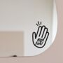 High Five Mirror Decal / Sticker 24 Colours, thumbnail 1 of 10