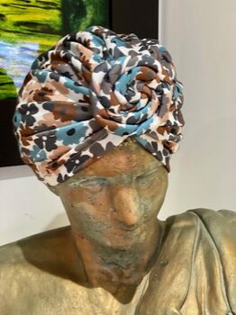 Pre Tied Chemo Turban Headwrap Front Knot, 8 of 12