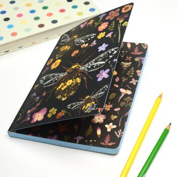 Personalised Monogram Bee A5 Journal Notebook, 2 of 8
