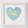 Personalised Iceland Map Heart Wedding Anniversary Gift, thumbnail 3 of 6