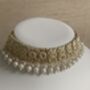 White Pearl Lightweight Gold Plated Indian Choker Set, thumbnail 4 of 11