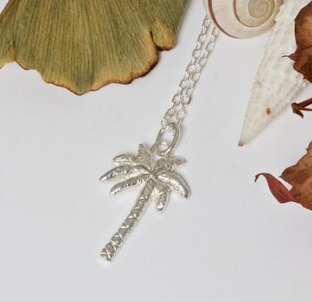 Silver Palm Tree Necklace, 2 of 7