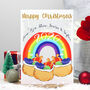 Rainbow Family Name Christmas Card Pack Of Eight, thumbnail 3 of 11