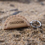 Cornish Gifts 'Geddon' Oak Cornish Pasty Keyring, thumbnail 1 of 2