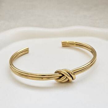 Double Knot Bangle Gold, 6 of 7