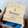 Personalised Black And Gold Wedding Keepsake Box, thumbnail 2 of 4