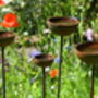 Metal Garden Ornament Rain Catcher Trio, thumbnail 2 of 5