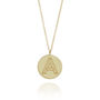 Personalised Gold Plated Silver Facett Initial Necklace, thumbnail 2 of 8