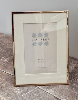 Sixtrees Rose Gold Tone Photo Frame With Aperture, Four X Six, 2 of 3