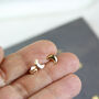 Crescent Moon Stud Earrings, thumbnail 2 of 10