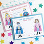 Twins Superhero Thank You Note Cards, thumbnail 3 of 5