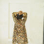Black Luxury Kimono Robe, thumbnail 5 of 6