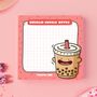 Bubble Tea Sticky Notes | Cute Stationery, thumbnail 3 of 5