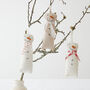 Festive Christmas White Snowman Hanging Decoration, thumbnail 2 of 5