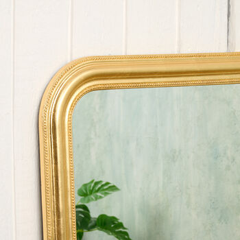 Gold Wood Framed Beaded Mirror, 5 of 5