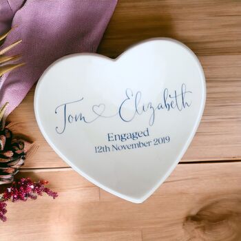 Personalised Engagement Ring Dish Gift, 3 of 6