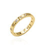 Faith Star Studded Ring 18 K Gold Plated, thumbnail 2 of 5
