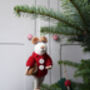 Personalised Felt Mouse Christmas Tree Decoration, thumbnail 10 of 10