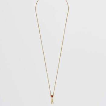 Gold Love Heart Clasp Chain Necklace, 5 of 8