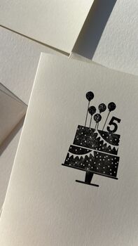 5th Birthday Card, 2 of 2