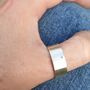 Personalised Wide Letter Ring, thumbnail 4 of 5