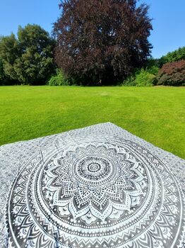 Large Mandala Picnic Throw, 6 of 9