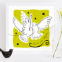 Personalised Matisse Doves Cut Out Drawing, thumbnail 4 of 6