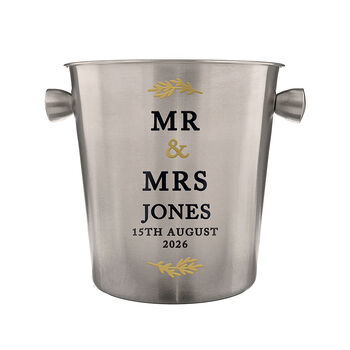 Personalised Anniversary Ice Bucket For Couple, 4 of 4