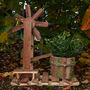 Wooden Lodge Bird House Planter, thumbnail 1 of 8