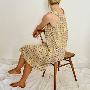 Sunflower Or Daisy Chain Print Mimi Shift, 8 of 9